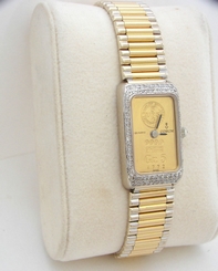 CORUM 5 GRAM DIAMOND WRISTWATCH 18K GOLD INGOT 61.3 GRAMS