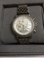 New Authentic Michele CSX36 Chronograph Diamond Ladies Quartz mww03m00001 Watch