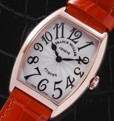 Franck Muller Curvex 7502 QZ 18k Rose Gold Quartz Watch