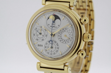 IWC da Vinci Perpetual Calendar solid 18K Yellow Gold 3750 from 1996 (2259)