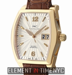 IWC Da Vinci Big Date Small 18k Rose Gold Silver Dial 36mm IW4523-11 NOS