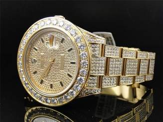 28 Ct New Mens Diamond Gold Rolex Datejust Date Just 2 II 45MM Watch