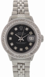 Ladies Rolex Datejust Stainless Steel & Diamonds 6517