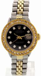 Ladies Rolex Oyster Perpetual Datejust 18K Yellow Gold & SS 6516