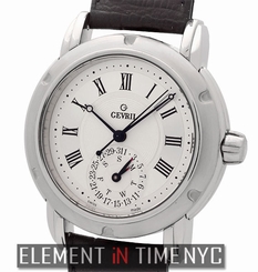 Gevril Day-Date Stainless Steel 38mm Silver Dial Automatic C0111 NOS