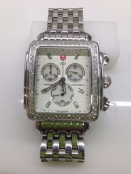 Michele Watch Deco Diamond Bezel Ladies Watch