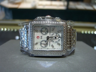 MICHELE WATCH Deco Day Diamond, Diamond Dial Authentic with Box & Papers NEW WOW