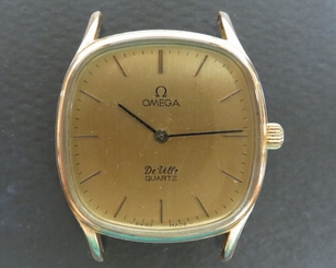 100% Authentic OMEGA De Ville Quartz Men's Wrist Watch 3J 191.0073 Swiss Vintage