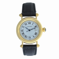Mint Authentic Lady Unisex Cartier Diablo 1420 Quartz 32MM Solid 18K Gold Watch