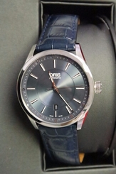 Oris Watch Artix Automatic Blue Dial Blue Leather 01 733 7642 4035 NEW! 32555
