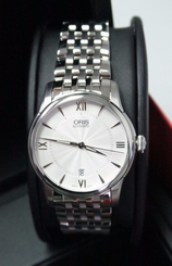 Oris Swiss Watch Artelier Date Silver Dial Bracelet 01 733 7670 4071 32402 NEW