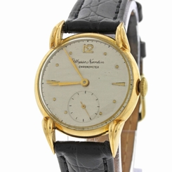 Vintage Ulysse Nardin Solid 18k Gold Chronometer Manual TearDrop Lug 30mm Watch