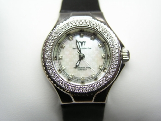 Women's Technomarine TechnoLady Diamond (0.64 ctw) White MOP Dial Black Satin