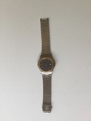 EBEL CLASSIC WATCH STEEL with 18K Gold, Dark Gray Dial, UNISEX