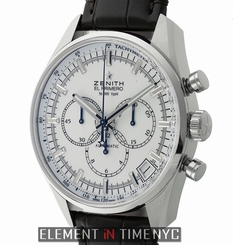 Zenith El Primero 36,000 VpH Chronograph Steel White Dial 03.2080.400/01.C494