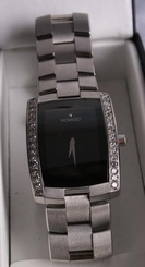  New Authentic Mens Movado eliro 0605377 1.00ct.aprx.custom Movado Diamond watch.
