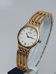 Womens Swiss Made Authentic Movado Esperanza White Dial Gold Bracelet Watch
