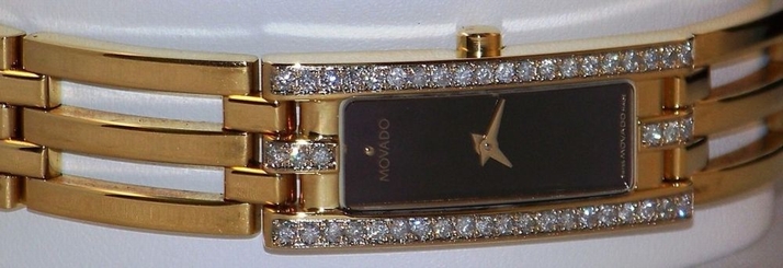New Womens Movado Esperanza 0604546 0.50ct.aprx.custom set real Diamond Watch