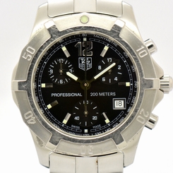 Auth TAG Heuer 2000 Exclusive CN1110 Chronograph Quartz Men's Watch #4981