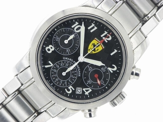 Girard Perregaux Ferrari Men's Stainless Steel Automatic Watch With Box & Papers