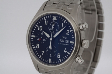 IWC Flieger Chronograph Ref. 371701 Full Set Box & Papers SERVICED by IWC (2246)