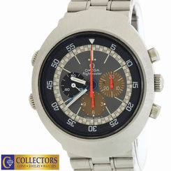 RARE VINTAGE Omega FlightMaster Steel Chronograph Tropical 145.013 Cal 911 Watch