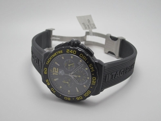TAG HEUER CAU111E.FT6024 MENS FORMULA 1 BLACK/YELLOW FACE WATCH