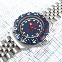 TAG Heuer Midsize Unisex Formula 1, Blue Dial WA1210, NEW Glass & Battery Superb