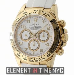 Rolex Daytona 18k Yellow Gold White Dial Zenith Movement 16518 S Serial 1993