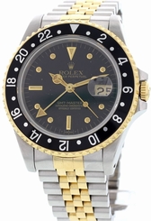Men's Oyster Perpetual GMT Two Tone 18K Yellow Gold & Stainless Steel Watch 1671