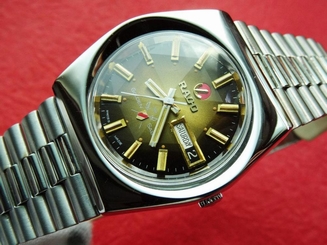 AUTHENTIC MEN'S RADO GOLDEN SABRE DAY/DATE AUTOMATIC WINDING EXCELLENT