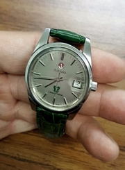 Vintage RADO GREEN HORSE WATCH Swiss Automatic Genuine Green Alligator Strap