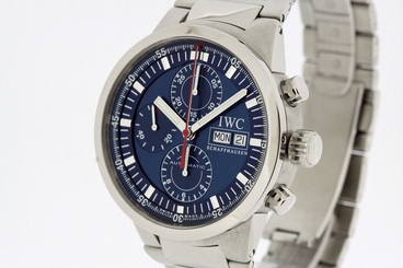 IWC GST Chronograph Rattrapante Watch Blue Dial Ref. 3715 SERVICED by IWC (2419)