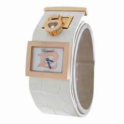 Ladies Chopard Happy Diamonds 209147-5001 Diamond 18K Rose Gold MOP Quartz Watch