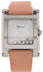 Ladies Chopard Happy Sport Stainless Steel Floating Diamonds Watch 28/8447