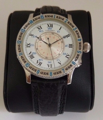 Authentic Vintage Longines Hour Angle Lindbergh Automatic Mens Watch Steel 38mm