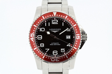 LONGINES Hydroconquest Automatic Diver 300m Ref. L3.695.4 Red Bezel 2014 (2207)
