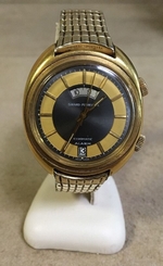  VINTAGE GIRARD PERREGAUX DATE GYROMATIC ALARM MENS WATCH