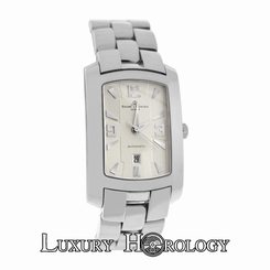 Authentic Men's Baume & Mercier Hampton 65308 Date Steel Automatic Watch