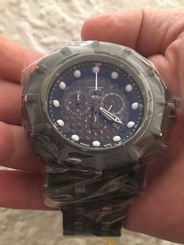 Invicta Reserve S1 Grand Speedway Chrono. Black S.S. Black Dial Watch #16951 NIB