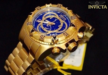 New Invicta 80621 Reserve Excursion Swiss Quartz Chrono Gold IP Bracelet Watch