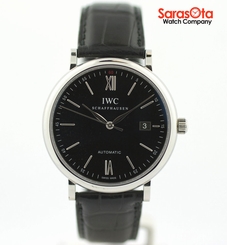 IWC Portofino IW356502 Black Dial Stainless Steel Swiss Automatic Men's Watch 639767604116