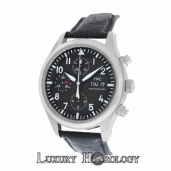 Authentic Men's IWC Schaffhausen IW371701 Pilot's Chronograph Automatic Watch