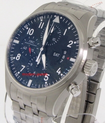 IWC Classic Pilots Chronograph Automatic Steel IW377704 - Brand New !