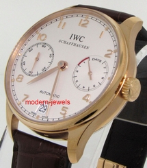 IWC Portuguese 7 Day Power Reserve 18K RG IW500113 !