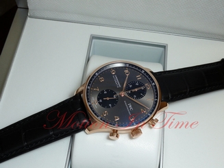 IWC Portuguese Automatic Chronograph Rose Gold 40.9mm Slate Dial IW3714-82