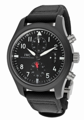 IWC Pilot's Chronograph Flyback TOP GUN Mens Watch Black Ceramic 46mm IW388001 7640127776148