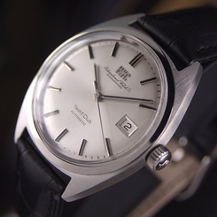 AUTHENTIC IWC YACHT CLUB DATE SILVER DIAL AUTOMATIC MENS WRIST WATCH
