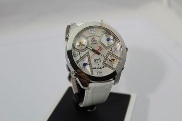 Jacob & Co Five Time Zone Diamond White Mother Of Pearl Dial 47MM Steel JC14DA
