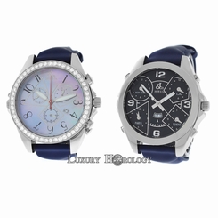 Jacob & Co JC27 Six Time Zones Chronograph 47MM Diamond MOP Quartz Watch